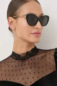 Солнцезащитные очки Burberry, черный