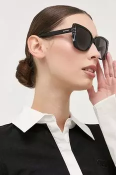 Солнцезащитные очки Burberry, черный