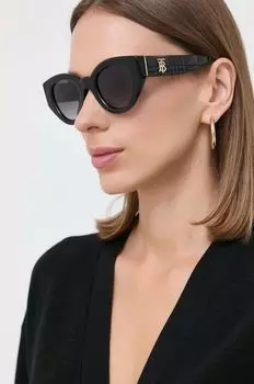 Солнцезащитные очки Burberry, черный