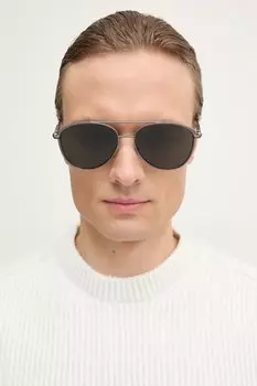 Солнцезащитные очки Burberry, серый