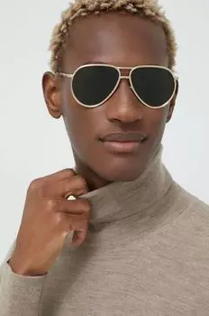 Солнцезащитные очки Burberry, золотой