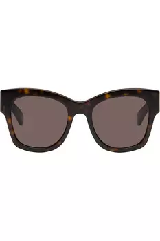 Солнцезащитные очки Butterfly frame Gucci, цвет dark tortoiseshell