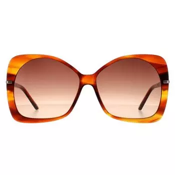 Солнцезащитные очки Butterfly Tortoise Brown Gradient TB1668 Aniya Ted Baker, коричневый