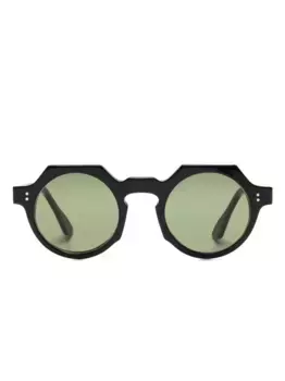 Солнцезащитные очки Buzz в круглой оправе Lesca, черный