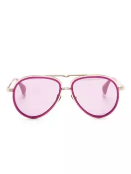 Солнцезащитные очки Cale пилотная оправа Vivienne Westwood, розовый