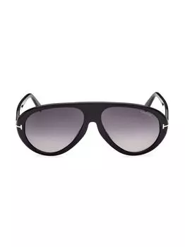Солнцезащитные очки Camillo-02 60MM пластиковые Tom Ford, черный