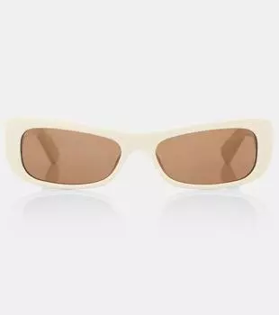 Солнцезащитные очки Capri прямоугольной формы Jacquemus, бежевый