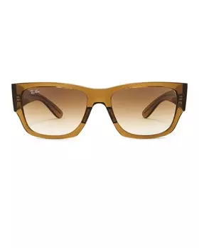 Солнцезащитные очки Carlos Square Ray-Ban, цвет Transparent Brown