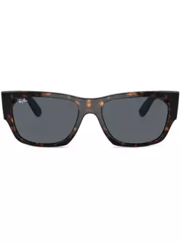 Солнцезащитные очки Carlos в прямоугольной оправе Ray-Ban, коричневый