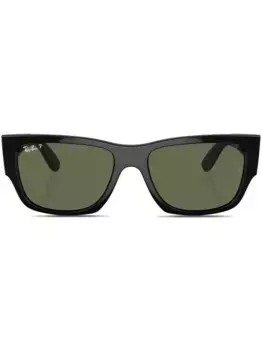 Солнцезащитные очки Carlos в прямоугольной оправе Ray-Ban, черный