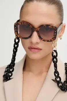 Солнцезащитные очки Carolina Herrera, коричневый