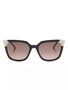 Солнцезащитные очки Carolina Herrera в квадратной оправе, черный