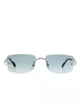 Солнцезащитные очки Cartier Eyewear Signature C De Cartier, серебристый