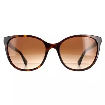 Солнцезащитные очки Cat Eye Havana Brown с градиентом RA5282U Ralph by Ralph Lauren, коричневый
