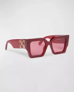 Солнцезащитные очки Catalina из ацетата в форме бабочки Off-White, цвет Burgundy Burgundy