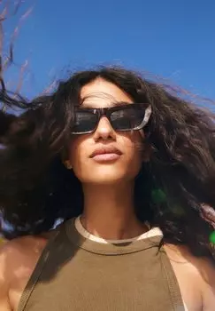 Солнцезащитные очки Cateye PULL&BEAR, коричневые