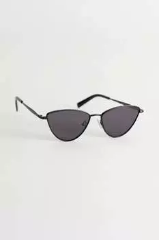 Солнцезащитные очки Cateye в проволочной оправе и другие истории H&M, черный