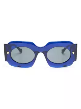 Солнцезащитные очки Cathi в квадратной оправе Nanushka, синий