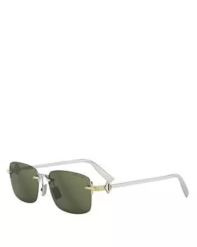 Солнцезащитные очки CD Diamond Rectangle, 54 мм DIOR, синий