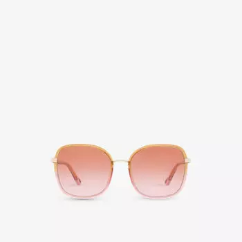 Солнцезащитные очки ch0031s в квадратной оправе из ацетата ацетата Chlo, желтый