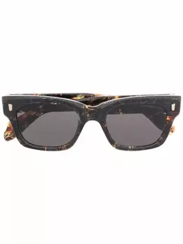 Солнцезащитные очки черепаховой расцветки Cutler & Gross, коричневый