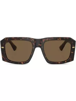 Солнцезащитные очки черепаховой расцветки Dolce & Gabbana Eyewear, зеленый