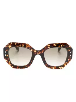 Солнцезащитные очки черепаховой расцветки Isabel Marant Eyewear, коричневый