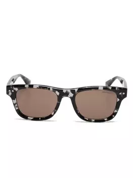 Солнцезащитные очки черепаховой расцветки Montblanc, черный