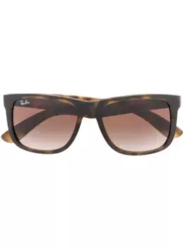 Солнцезащитные очки черепаховой расцветки Ray-Ban, коричневый