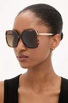 Солнцезащитные очки Chloe, коричневый