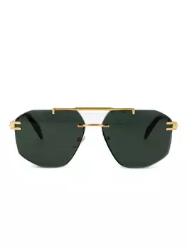 Солнцезащитные очки Chopard Eyewear в геометрической оправе, золотой