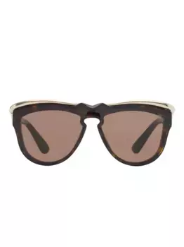 Солнцезащитные очки Classic Brow Burberry Eyewear, коричневый