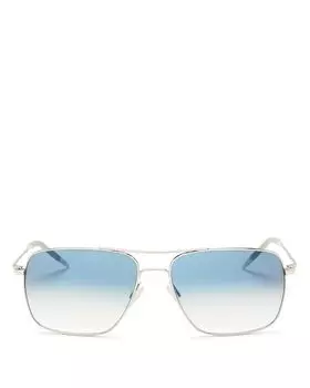 Солнцезащитные очки Clifton Navigator, 58 мм Oliver Peoples, цвет Silver