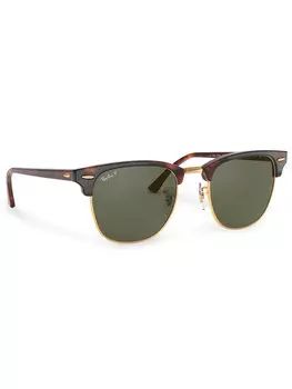 Солнцезащитные очки Clubmaster 0RB3016 990/58 Ray-Ban, коричневый