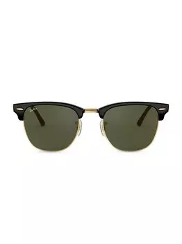 Солнцезащитные очки Clubmaster 44MM Ray-Ban, черный