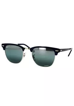 Солнцезащитные очки Clubmaster Polarized Ray-Ban, цвет silver