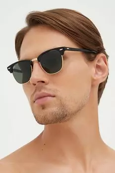 Солнцезащитные очки Clubmaster Ray-Ban, черный