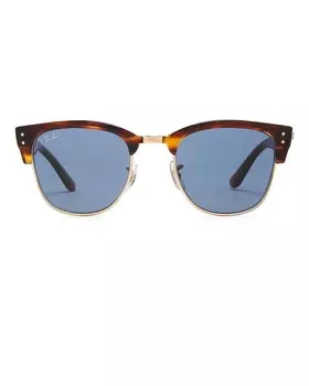 Солнцезащитные очки Clubmaster с обратной стороны Ray-Ban, цвет Brown Tortoise