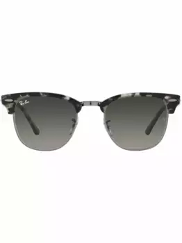Солнцезащитные очки Clubmaster в D-образной оправе Ray-Ban, серый