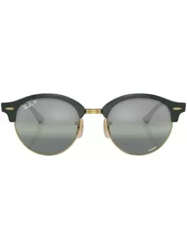 Солнцезащитные очки Clubround с затемненными линзами Ray-Ban, зеленый
