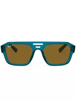 Солнцезащитные очки Corrigan Bio-Based в квадратной оправе Ray-Ban, синий