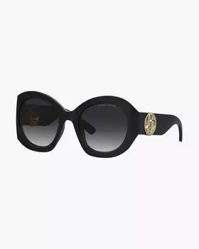 Солнцезащитные очки Crystal Marc Jacobs Oversized, черный