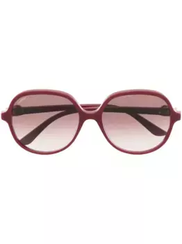 Солнцезащитные очки CT0350S в массивной оправе Cartier Eyewear, красный