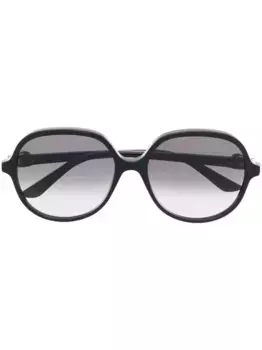 Солнцезащитные очки CT0350S в массивной оправе Cartier Eyewear, черный