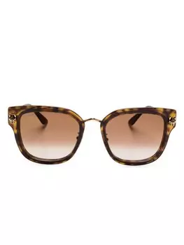 Солнцезащитные очки CT0509SA Cartier Eyewear, коричневый