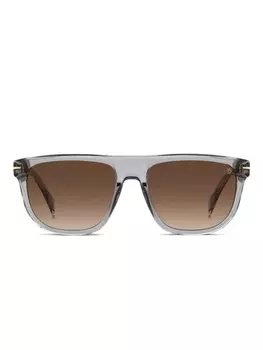 Солнцезащитные очки DAVID BECKHAM EYEWEAR в квадратной оправе, серый