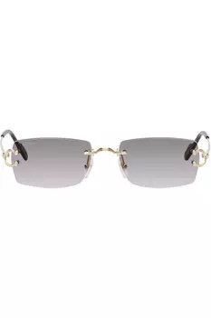 Солнцезащитные очки Dcor c classique de Cartier Cartier, золотой