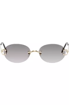 Солнцезащитные очки Dcor c classique de Cartier Cartier, золотой