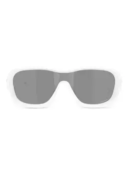 Солнцезащитные очки De La Salle в геометричной оправе Oakley, белый