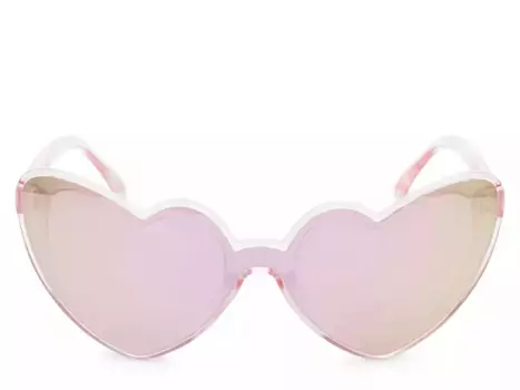 Солнцезащитные очки Dear Diary Heart Kelly & Katie, Light Pink Iridescent